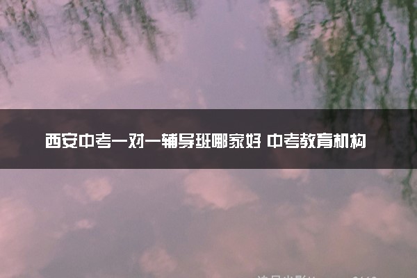 西安中考一对一辅导班哪家好 中考教育机构排名