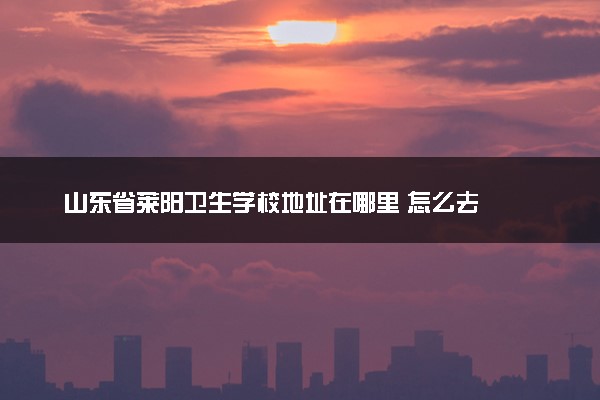 山东省莱阳卫生学校地址在哪里 怎么去