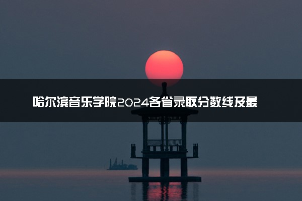 哈尔滨音乐学院2024各省录取分数线及最低位次是多少