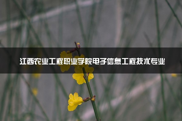 江西农业工程职业学院电子信息工程技术专业怎么样 录取分数线多少