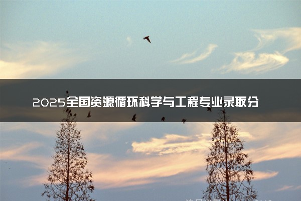 2025全国资源循环科学与工程专业录取分数线 附最好的大学排名