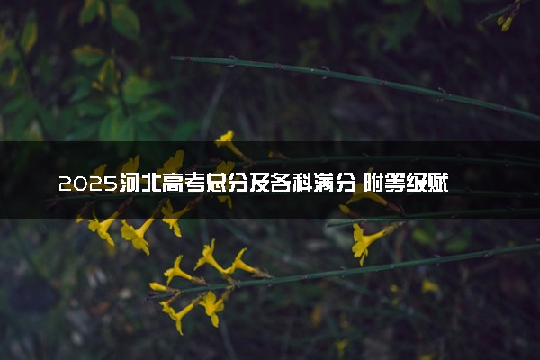 2025河北高考总分及各科满分 附等级赋分对照表