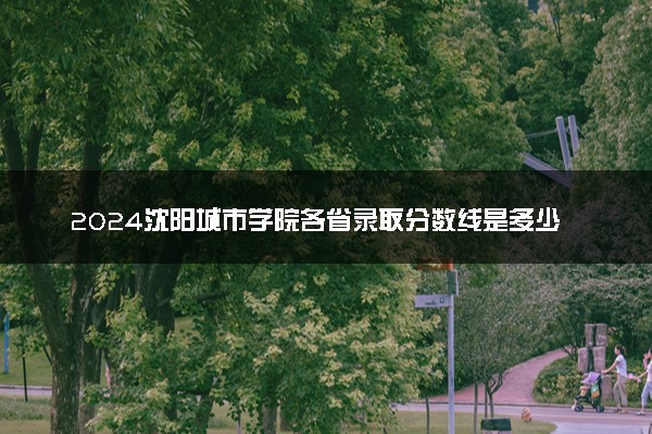 2024沈阳城市学院各省录取分数线是多少 最低分及位次