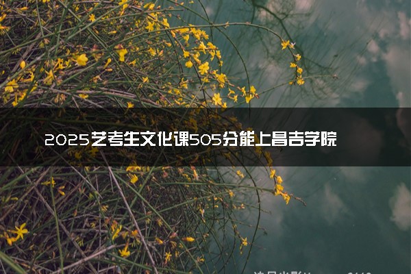 2025艺考生文化课505分能上昌吉学院吗