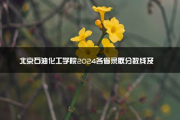 北京石油化工学院2024各省录取分数线及最低位次是多少