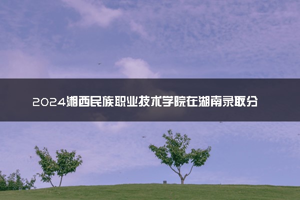 2024湘西民族职业技术学院在湖南录取分数线 各专业分数及位次