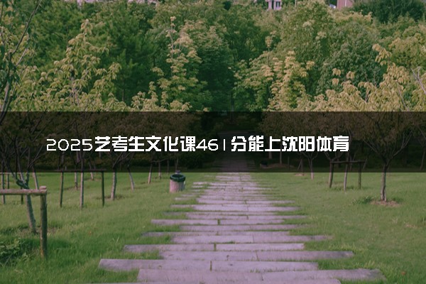 2025艺考生文化课461分能上沈阳体育学院吗