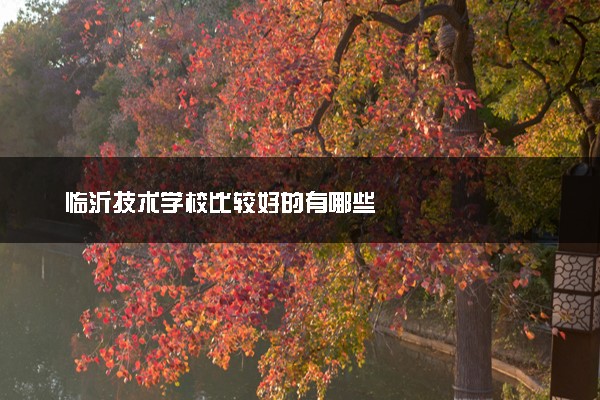 临沂技术学校比较好的有哪些