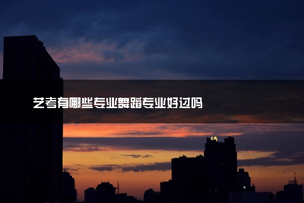 艺考有哪些专业舞蹈专业好过吗