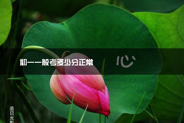 初一一般考多少分正常