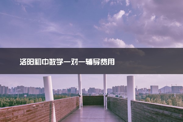 洛阳初中数学一对一辅导费用