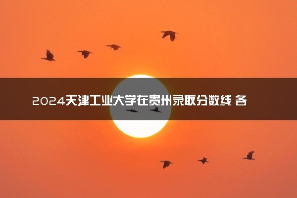 2024天津工业大学在贵州录取分数线 各专业分数及位次