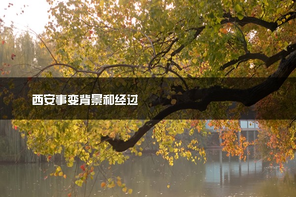 西安事变背景和经过