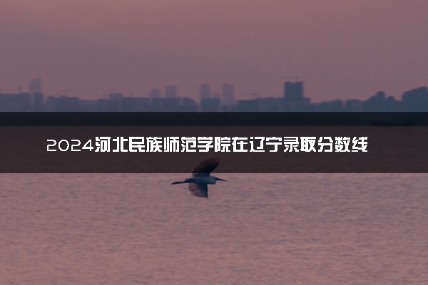 2024河北民族师范学院在辽宁录取分数线 各专业分数及位次