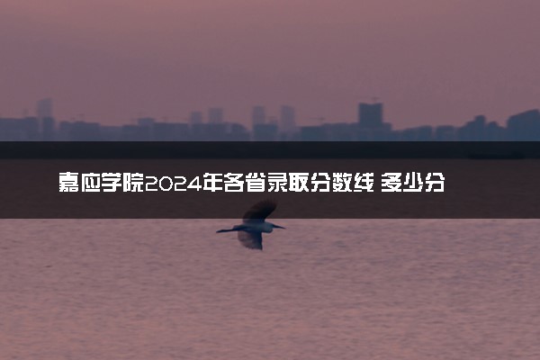 嘉应学院2024年各省录取分数线 多少分能考上