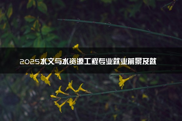 2025水文与水资源工程专业就业前景及就业方向最新 好找工作吗