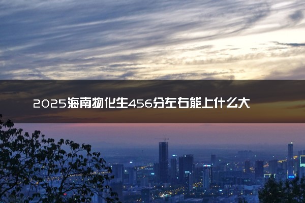 2025海南物化生456分左右能上什么大学 可以报考的院校名单