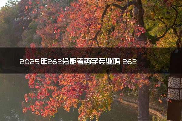 2025年262分能考药学专业吗 262分药学专业大学推荐
