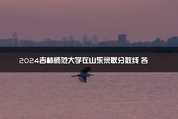 2024吉林师范大学在山东录取分数线 各专业分数及位次