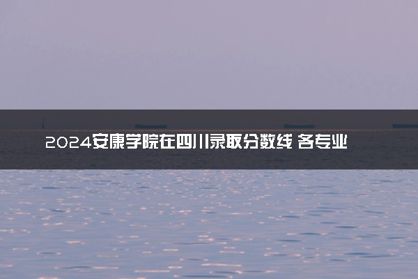 2024安康学院在四川录取分数线 各专业分数及位次