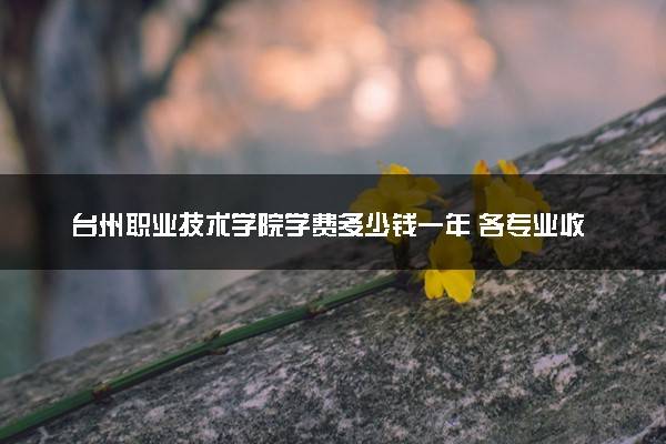 台州职业技术学院学费多少钱一年 各专业收费标准（2025年参考）