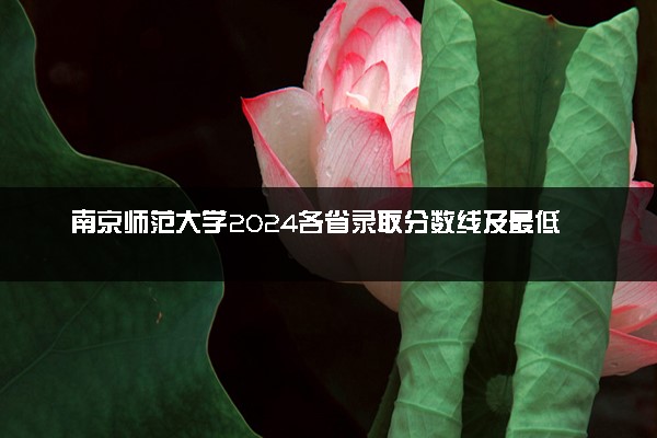 南京师范大学2024各省录取分数线及最低位次是多少