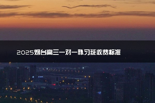 2025烟台高三一对一补习班收费标准