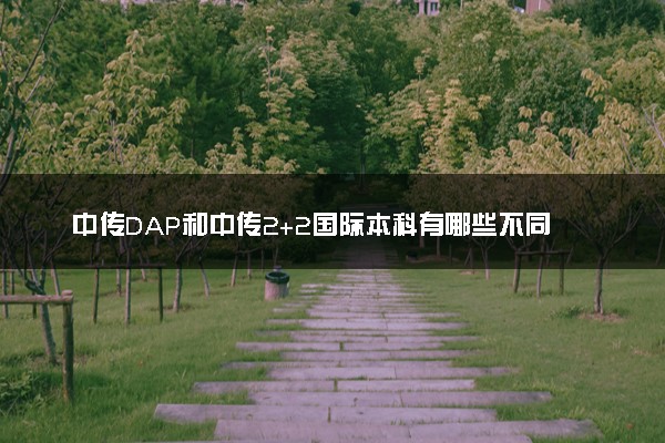 中传DAP和中传2+2国际本科有哪些不同 哪个好