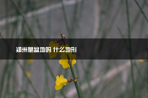郑州是盆地吗 什么地形