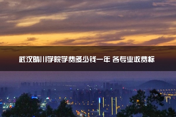 武汉晴川学院学费多少钱一年 各专业收费标准（2025年参考）