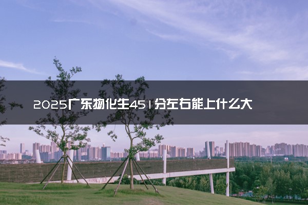2025广东物化生451分左右能上什么大学 可以报考的院校名单