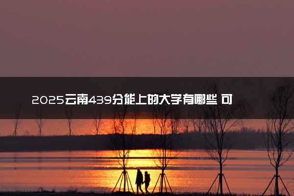 2025云南439分能上的大学有哪些 可以报考院校名单