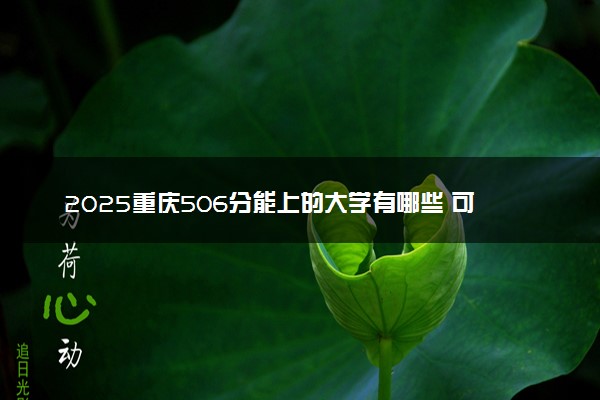 2025重庆506分能上的大学有哪些 可以报考院校名单