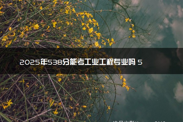 2025年538分能考工业工程专业吗 538分工业工程专业大学推荐