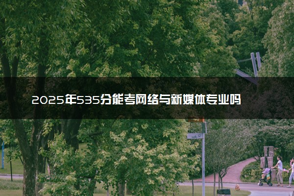 2025年535分能考网络与新媒体专业吗 535分网络与新媒体专业大学推荐
