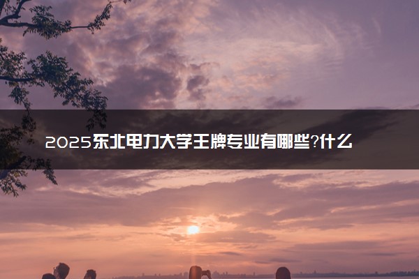 2025东北电力大学王牌专业有哪些？什么专业好还就业前景广阔