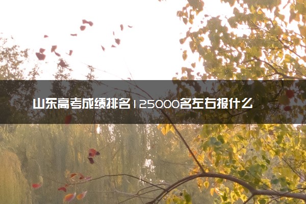 山东高考成绩排名125000名左右报什么大学好（2025年参考）