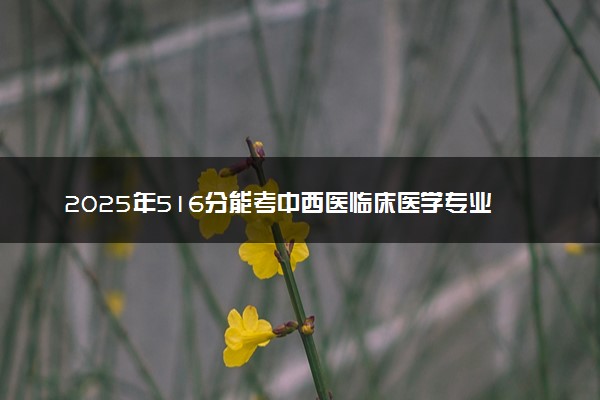 2025年516分能考中西医临床医学专业吗 516分中西医临床医学专业大学推荐
