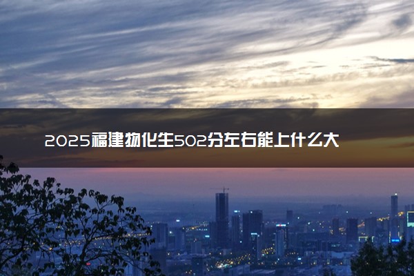2025福建物化生502分左右能上什么大学 可以报考的院校名单