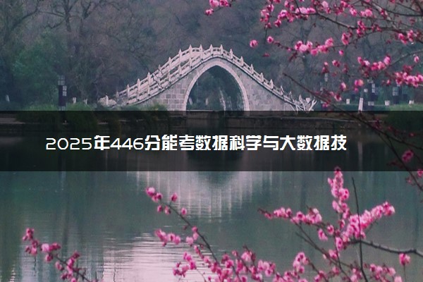 2025年446分能考数据科学与大数据技术专业吗 446分数据科学与大数据技术专业大学推荐