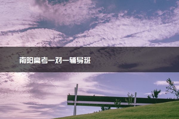 南阳高考一对一辅导班