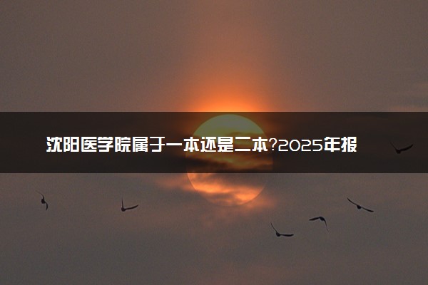 沈阳医学院属于一本还是二本？2025年报考建议及分数线预测