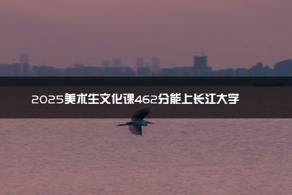 2025美术生文化课462分能上长江大学文理学院吗
