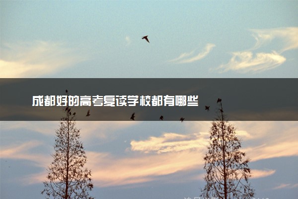 成都好的高考复读学校都有哪些