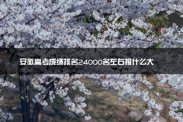 安徽高考成绩排名24000名左右报什么大学好（2025年参考）
