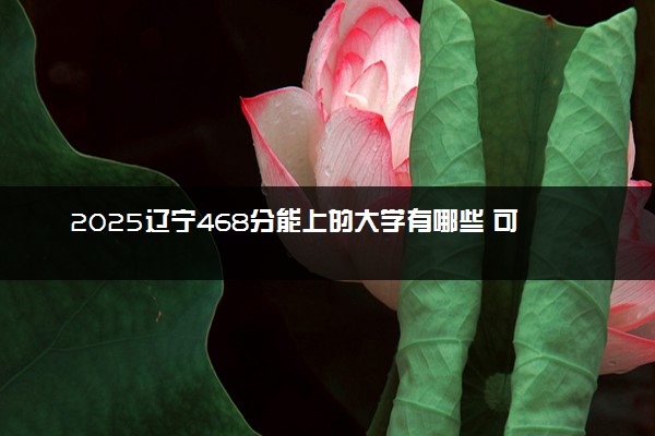 2025辽宁468分能上的大学有哪些 可以报考院校名单