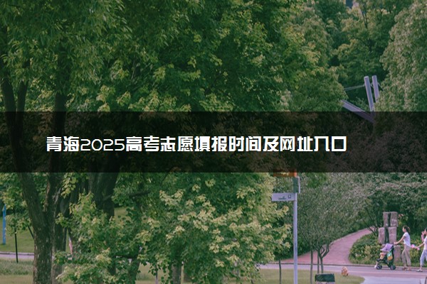 青海2025高考志愿填报时间及网址入口 含志愿设置及流程