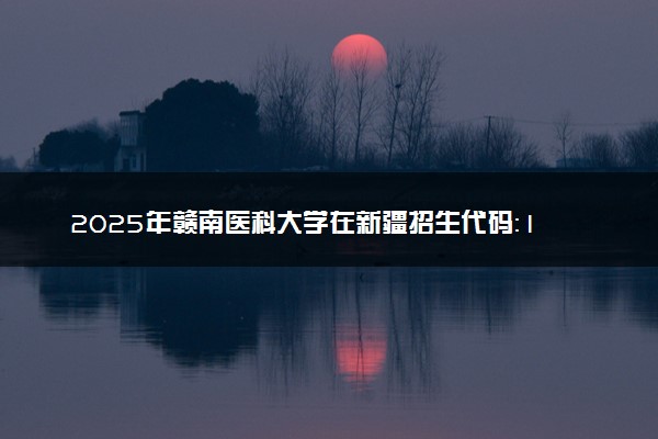 2025年赣南医科大学在新疆招生代码：1320 专业代码及报考指南