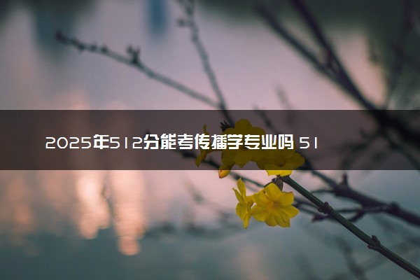 2025年512分能考传播学专业吗 512分传播学专业大学推荐