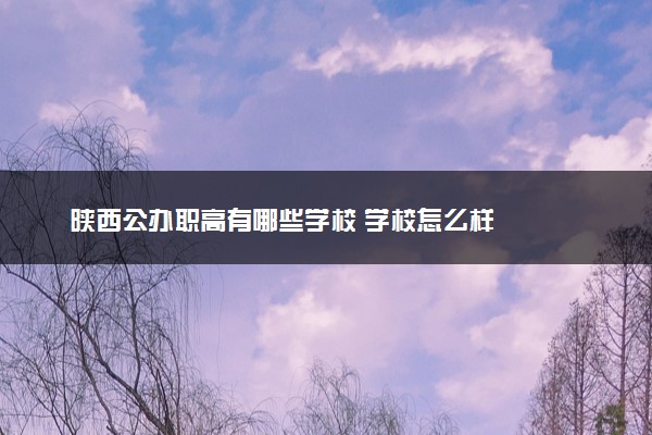 陕西公办职高有哪些学校 学校怎么样